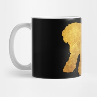 Toy Poodle golden art Mug